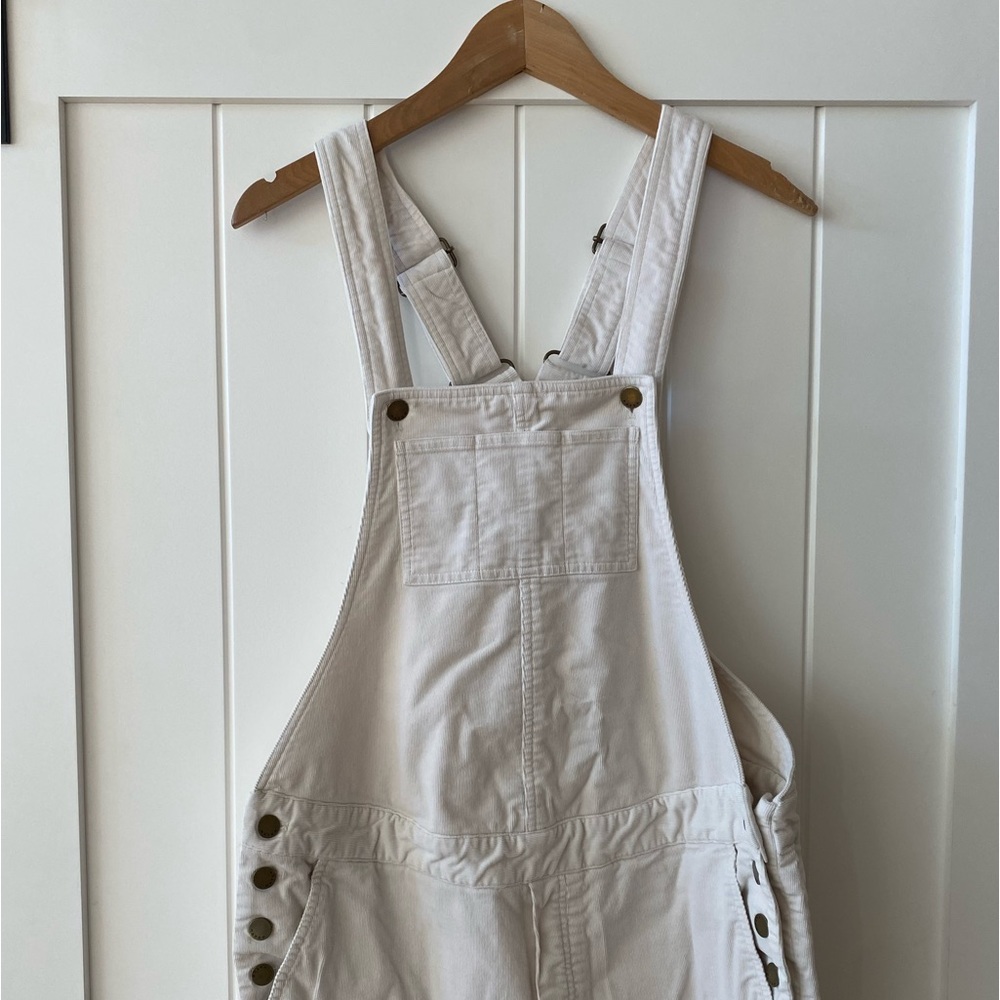 Hatch Maternity Overalls - size 2 - off white corduroy